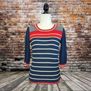 KEW 159 Merino Wool 3/4 Sleeve Knit Sweater